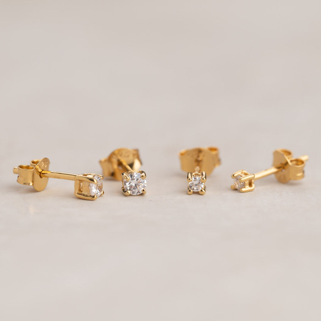 ENA GOLDEN EARRING 2mm – Sisi Copenhagen