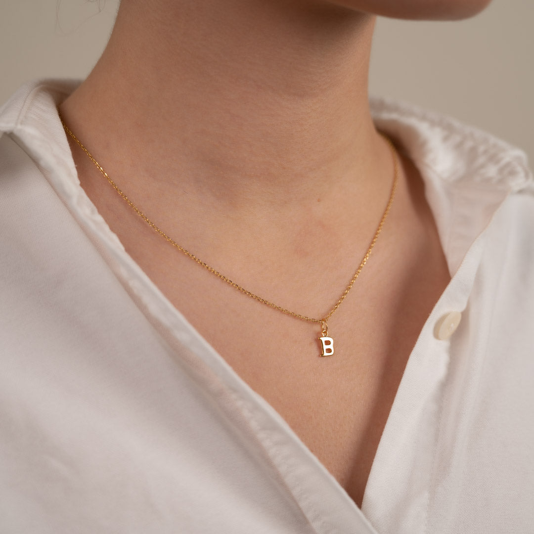 Just For You Initial Necklace — Letter B | Bryan Anthonys