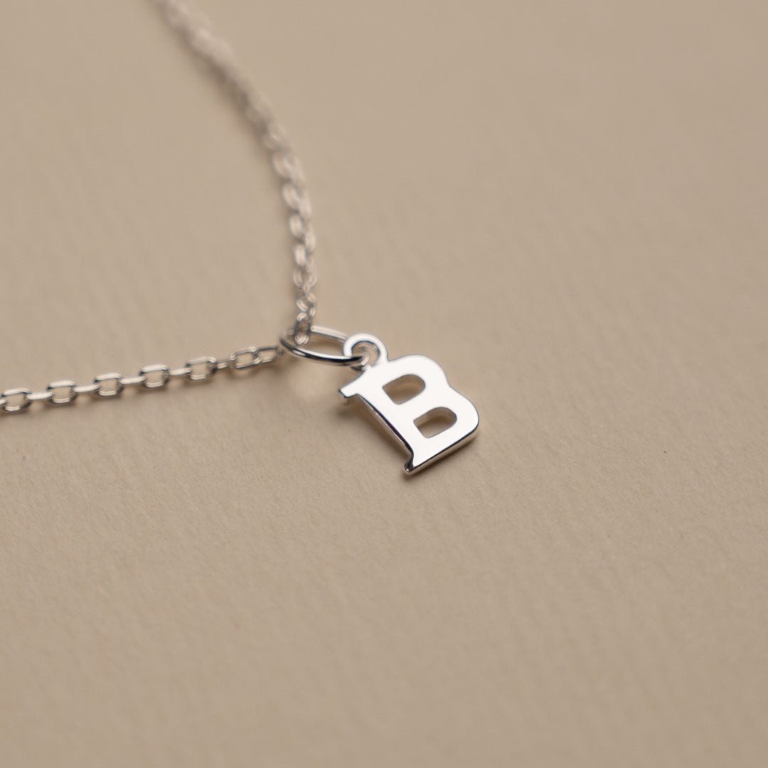 Initial necklace gold - 14k gold initial necklace